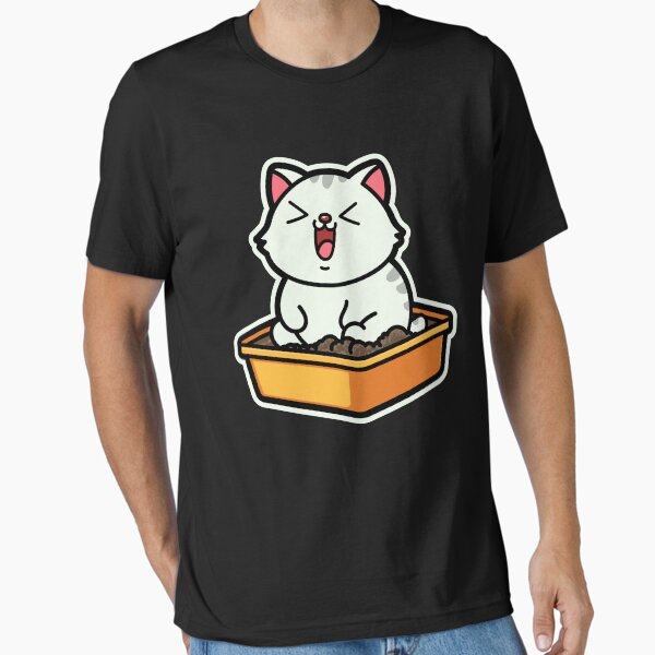Item preview, Cute Cartoon fat animal-Chub Cat in Litter Box designed and sold by Design_for_merch.