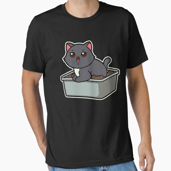 Item preview, Cute Cartoon fat animal-Kittens in Litter Box designed and sold by Design_for_merch.