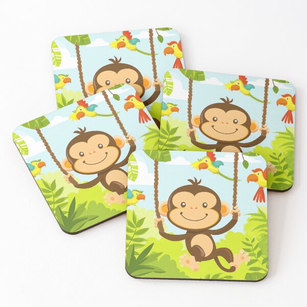Item preview, Cheeky Jungle Monkey designed and sold by cute-animals99.