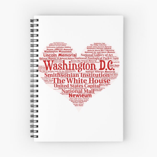 Item preview, Heart of Washington DC Heart Word Cloud Products designed and sold by Mel747.