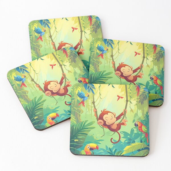Item preview, Playful Jungle Primate designed and sold by cute-animals99.