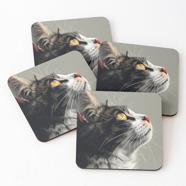 Item preview, Black white cat closeup designed and sold by Petschar.