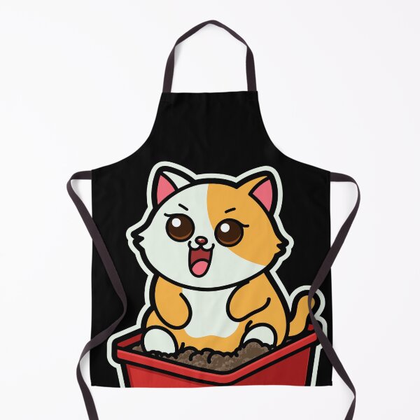 Item preview, Cute Cartoon Hilarious Baby Cat in Litter Box designed and sold by Design_for_merch.
