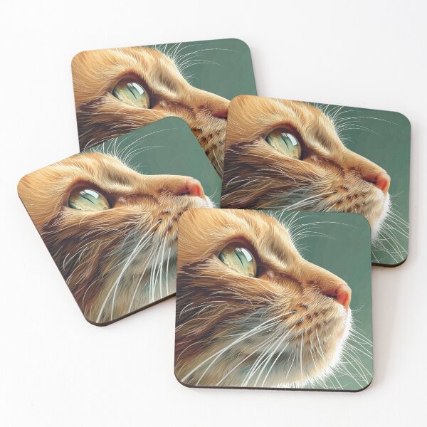 Item preview, Orange Cat Head Closeup designed and sold by Petschar.