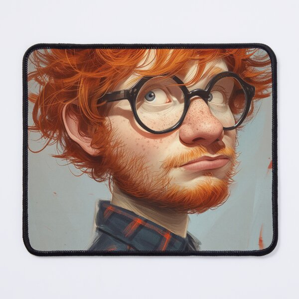Item preview, Ed Sheeran 10K resolution caricature designed and sold by DigiArtsSpace.