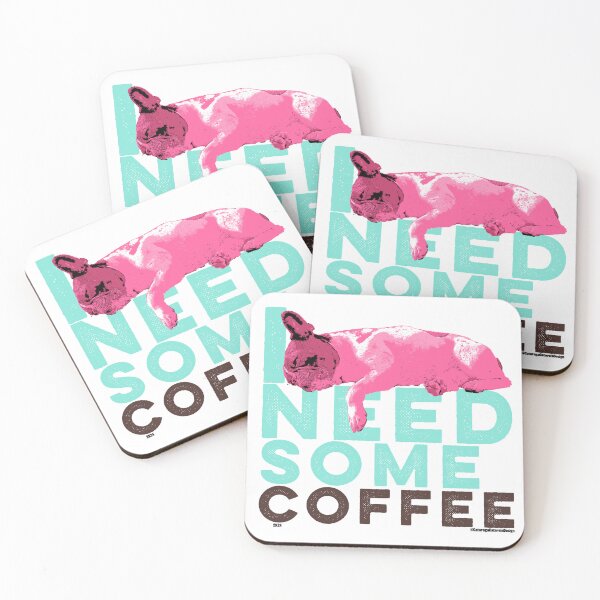 Item preview, Frenchie Need Some Coffee designed and sold by Frenchie Fever.