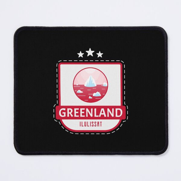 Item preview, Greenlandic Ilulissat Floating Icebergs Badge designed and sold by GraTEEtude.