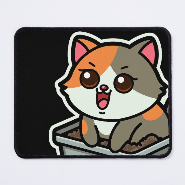 Item preview, Funny Cartoons-Chub Cat in Litter Box designed and sold by Design_for_merch.
