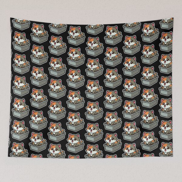 Item preview, Funny Cartoons-Chub Cat in Litter Box designed and sold by Design_for_merch.