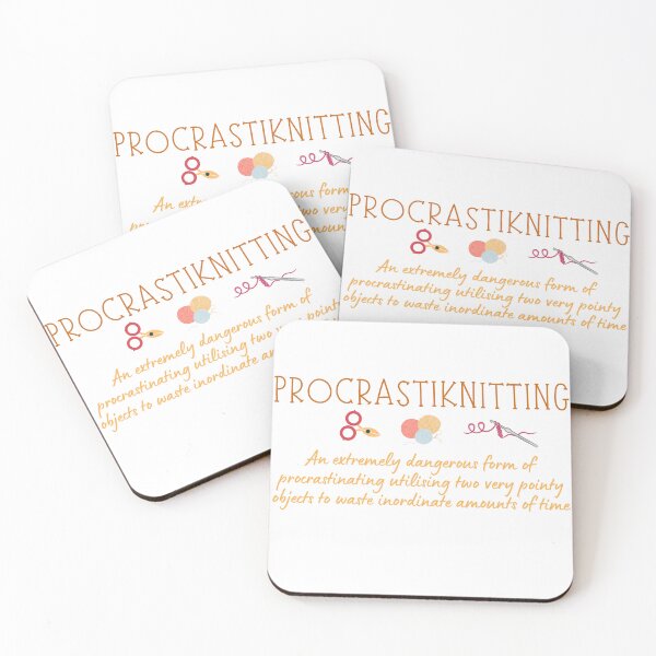 Item preview, Procrastiknitting / For Knitting Lovers T-Shirt and Sticker designed and sold by DiverseDazzle.