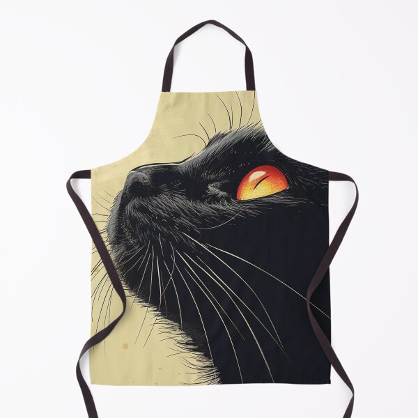 Item preview, Black Cat Orange Eyes Closeup designed and sold by Petschar.