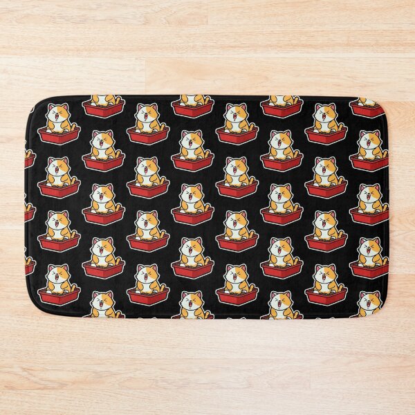 Item preview, funny cats cartoon-Cute Cat in Litter Box designed and sold by Design_for_merch.