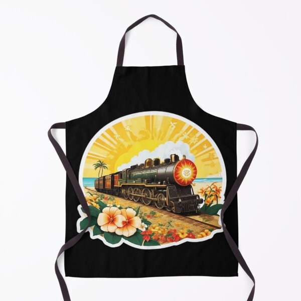 Item preview, Retro Beach Train Summer Express designed and sold by NautiChic.