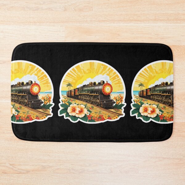 Item preview, Retro Beach Train Summer Express designed and sold by NautiChic.