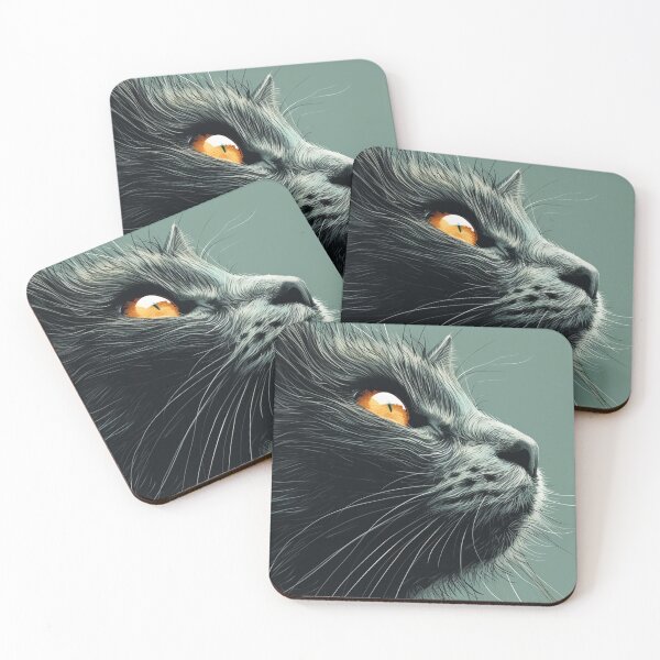 Item preview, Closeup Black Cat Pose designed and sold by Petschar.
