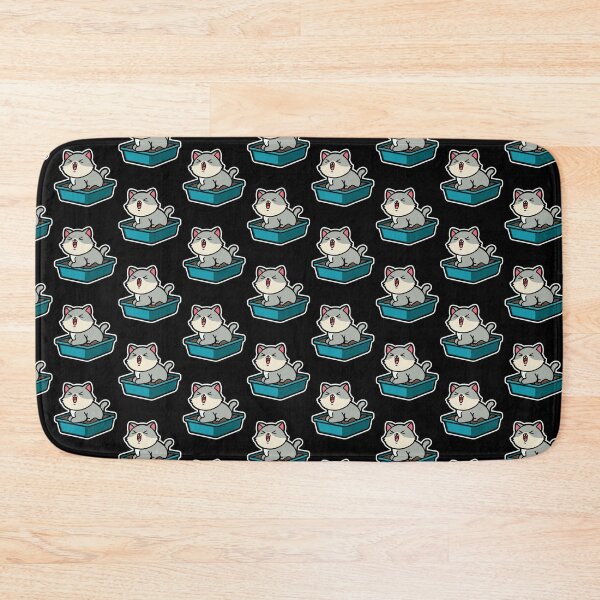 Item preview, funny cats cartoon-Fat Cat in Litter Box designed and sold by Design_for_merch.