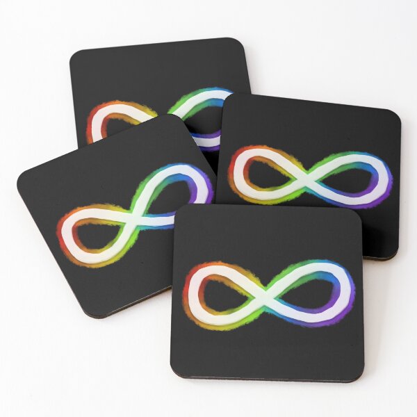 Item preview, Rainbow Infinity - Autism/Neurodiversity designed and sold by JillPillDesign.