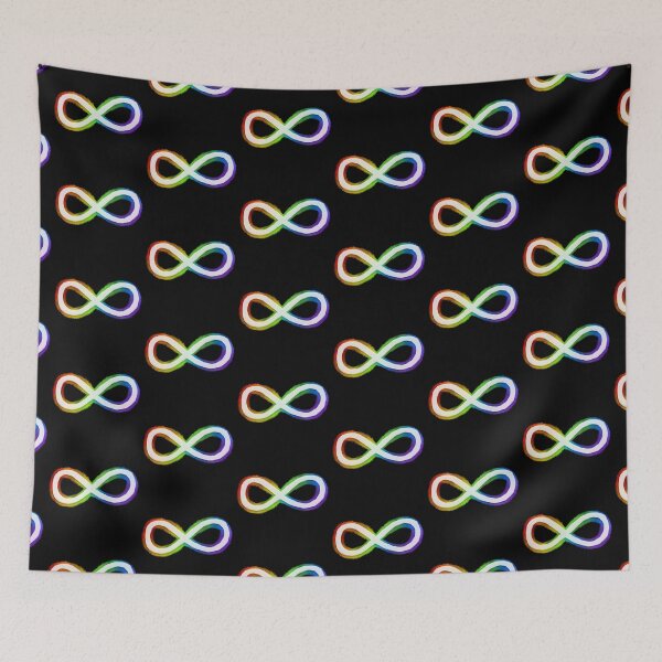 Item preview, Rainbow Infinity - Autism/Neurodiversity designed and sold by JillPillDesign.