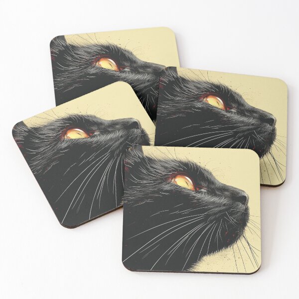 Item preview, Black Male Cat Closeup designed and sold by Petschar.