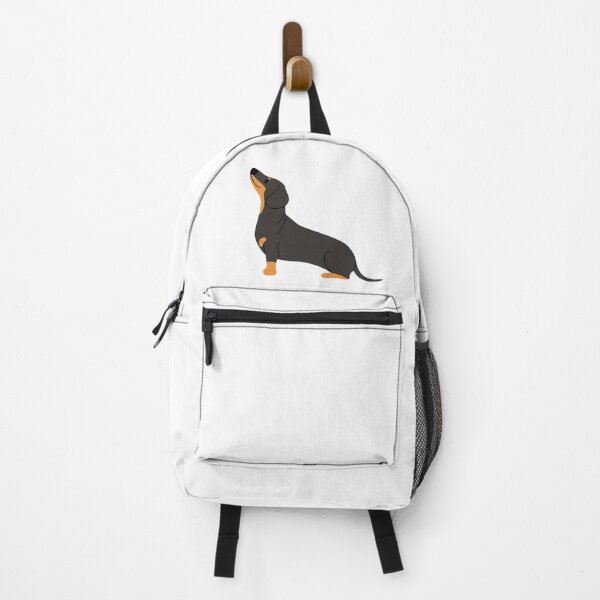 Aperçu de l'œuvre Teckel Mignon Saucisse Chien Assis Art Numérique Noir Design créée et vendue par GSDDESIGNMERCH.