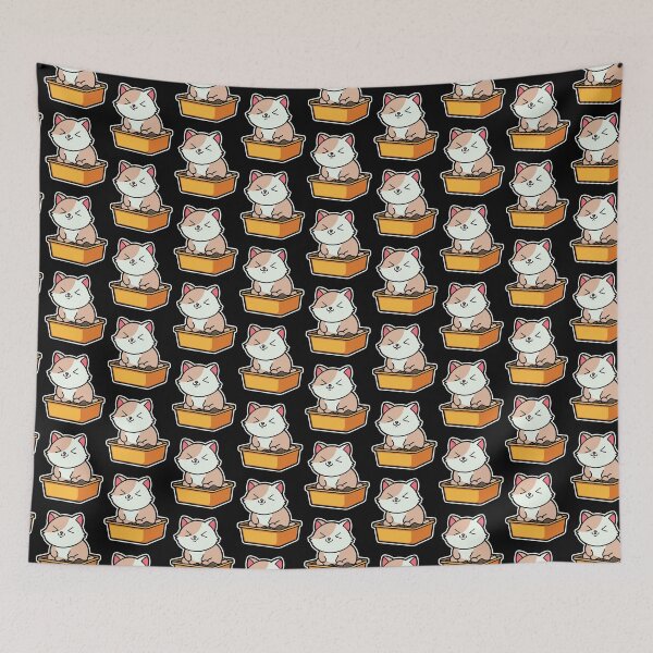 Item preview, funny cats cartoon-Kittens in Litter Box designed and sold by Design_for_merch.