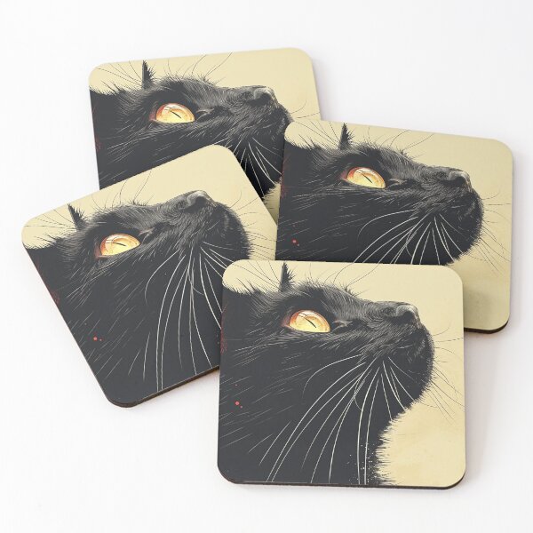 Item preview, Handsome Black Cat Closeup designed and sold by Petschar.