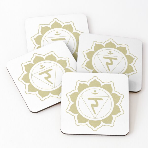 Item preview, Solar Plexus Chakra Mandala - Snow + Gold designed and sold by Irene Estelle.
