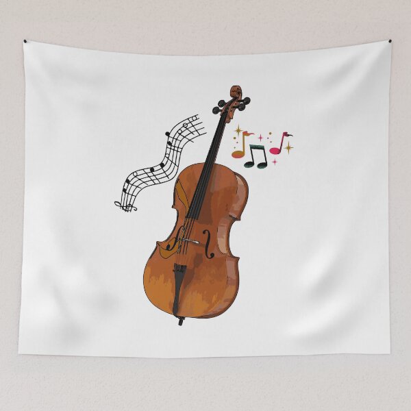 Item preview, cello instruments music, teacher clef classic designed and sold by belladesign7.
