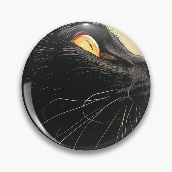 Item preview, Closeup Black Cat Side Pose designed and sold by Petschar.