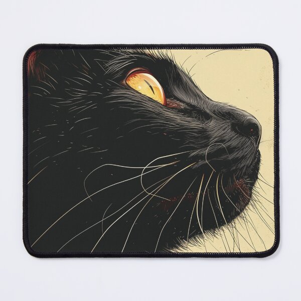 Item preview, Closeup Black Cat Side Pose designed and sold by Petschar.
