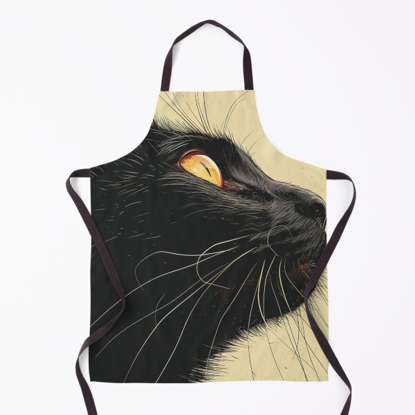Item preview, Closeup Black Cat Side Pose designed and sold by Petschar.