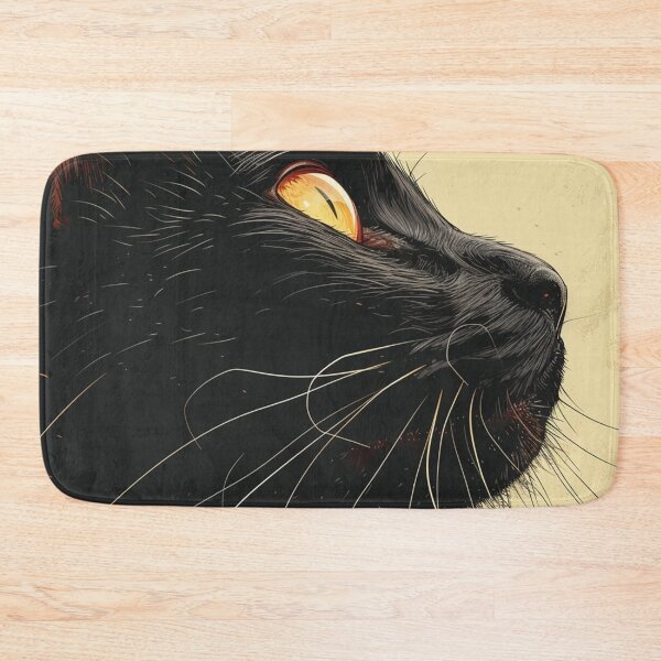 Item preview, Closeup Black Cat Side Pose designed and sold by Petschar.