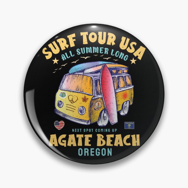 Artikelvorschau, Surftour USA – Surfspot Agate Beach Oregon entworfen und verkauft von eclecTEEq.