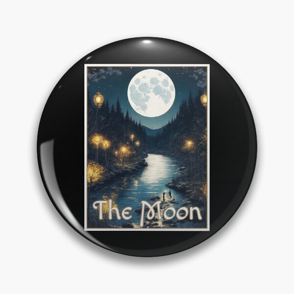 Item preview, The Moon Lake Reflection Major Arcana Card Quiet Night designed and sold by Pixel Waite.