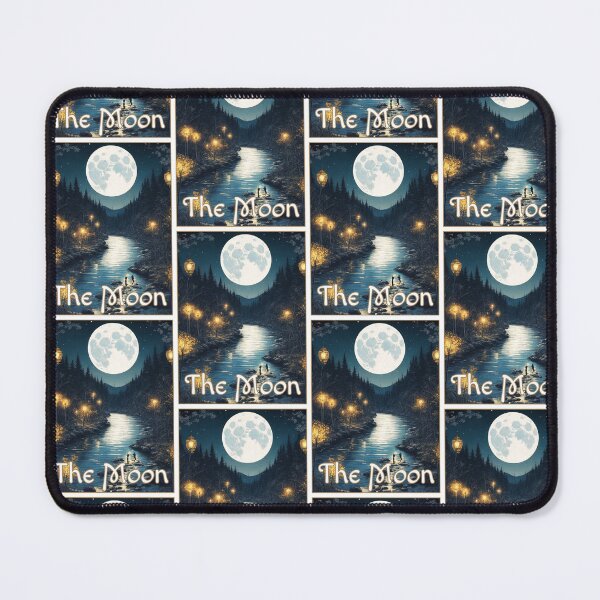 Item preview, The Moon Lake Reflection Major Arcana Card Quiet Night designed and sold by Pixel Waite.