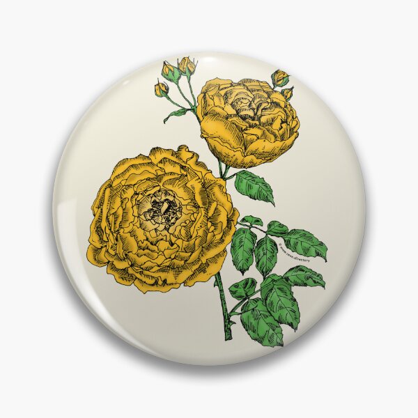Item preview, Yellow Globular Rose Bloom Very Full 40+ Petals In 3+ Rows designed and sold by Rachael Taylor.
