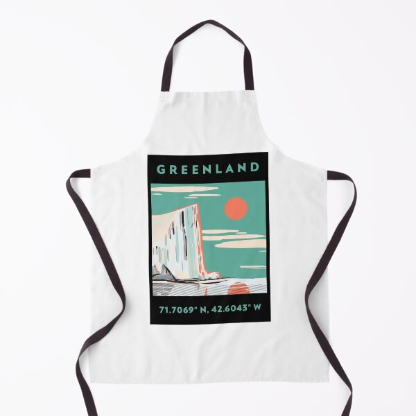 Item preview, Greenland Floating Iceberg Coordinate Modern Art designed and sold by GraTEEtude.