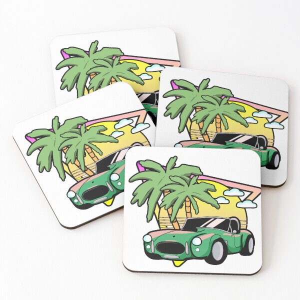 Item preview, Vintage Shelby Cobra Summer Vibe Car on the Beach designed and sold by MonkiFlipp.