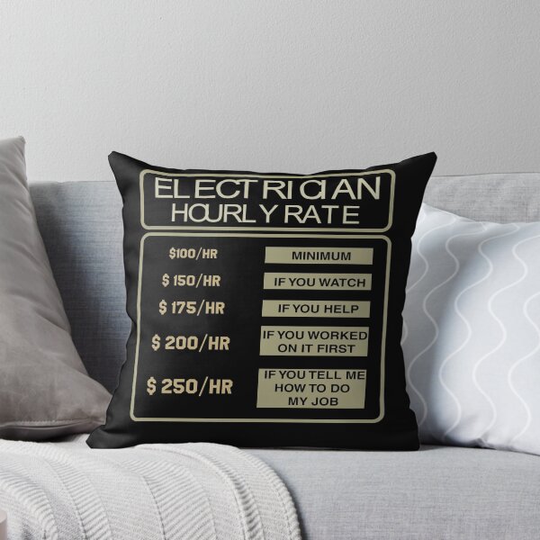 Item preview, Electrician Hourly Rate  designed and sold by Pricity Designs.