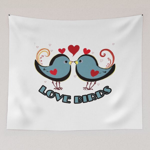 Item preview, Love Birds, Valentines Day Gift Design designed and sold by MakeInShop.