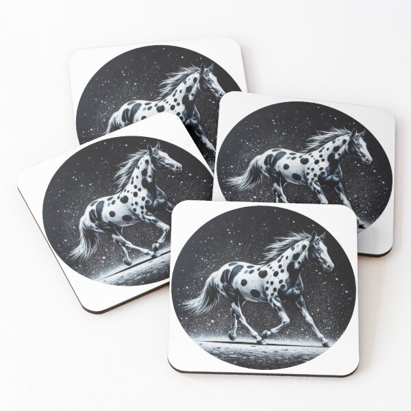 Item preview, Mustang appaloosa black and white designed and sold by NEUMANN ArtWear Boutique.