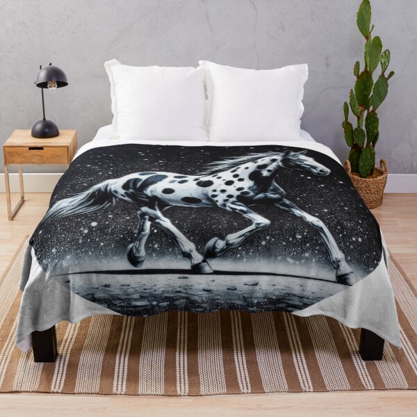 Item preview, Mustang appaloosa black and white designed and sold by NEUMANN ArtWear Boutique.