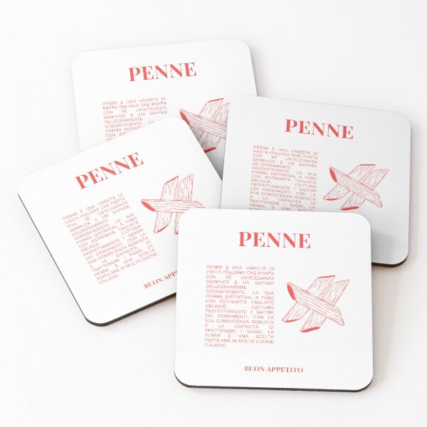 Aperçu de l'œuvre Penne Pasta Italian Cousine Graphique créée et vendue par JeSuisAgnes.