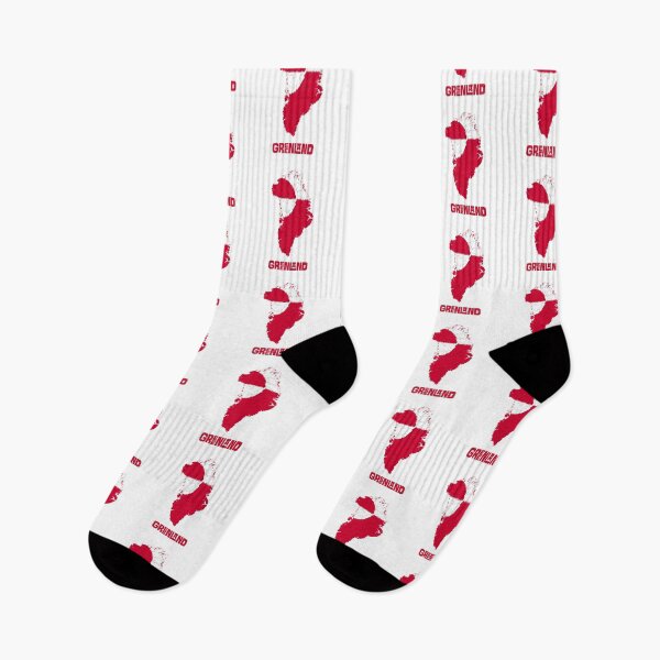 Item preview, Red White Greenland Map Kalaallit Nunaat designed and sold by GraTEEtude.