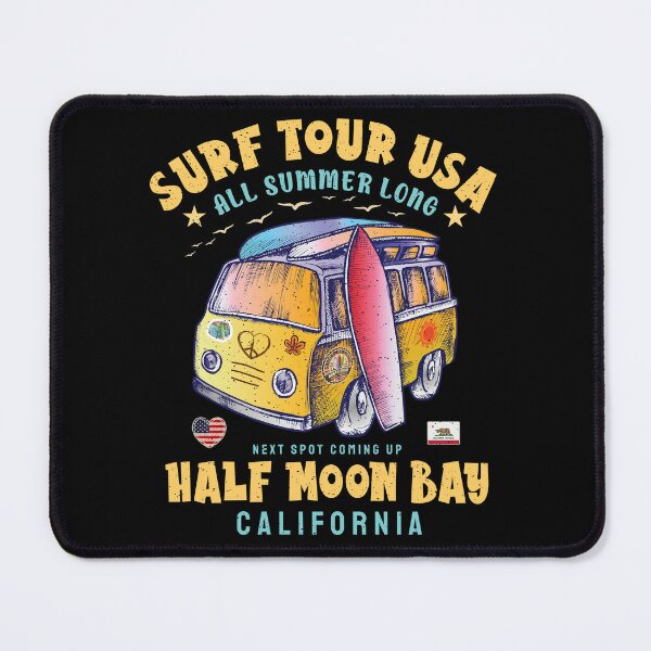 Item preview, Surf Tour USA - Surfing Spot Half Moon Bay California designed and sold by eclecTEEq.