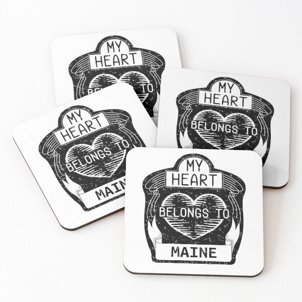 Item preview, My heart belongs to Maine designed and sold by kebello-shop.