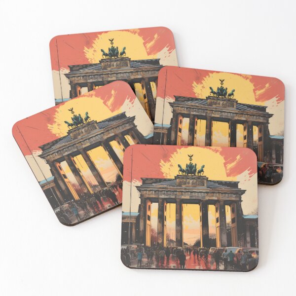 Item preview, Berlin Brandenburg Gate Pop Art designed and sold by ArtHouseNiklas.