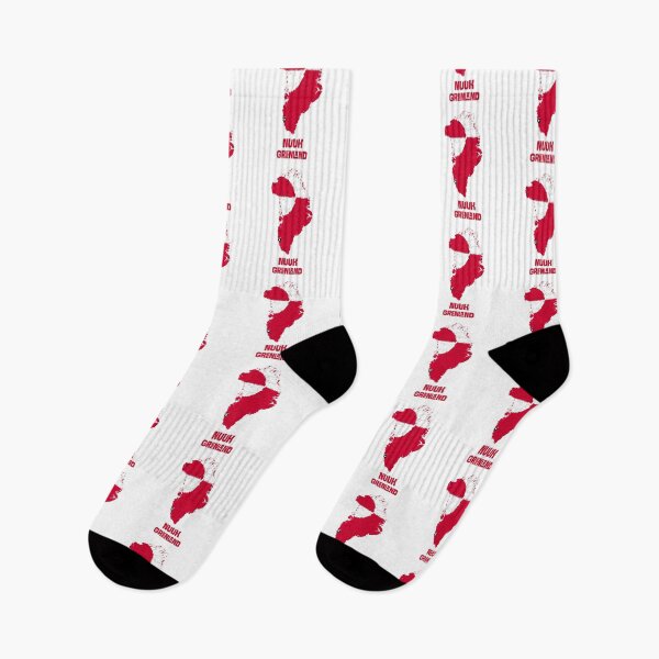Item preview, Red White Greenland Map Nuuk Kalaallit Nunaat designed and sold by GraTEEtude.