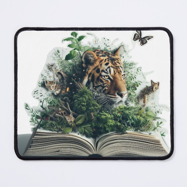 Item preview, book with spread pages All sorts of creatures emerge from the pages. designed and sold by Witoon077.