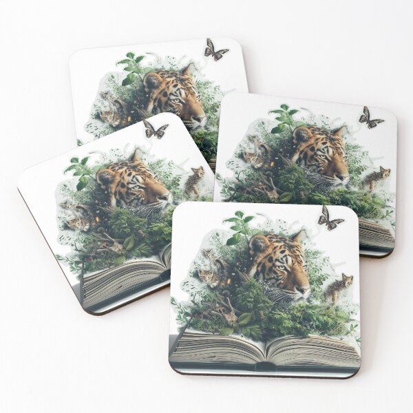 Item preview, book with spread pages All sorts of creatures emerge from the pages. designed and sold by Witoon077.